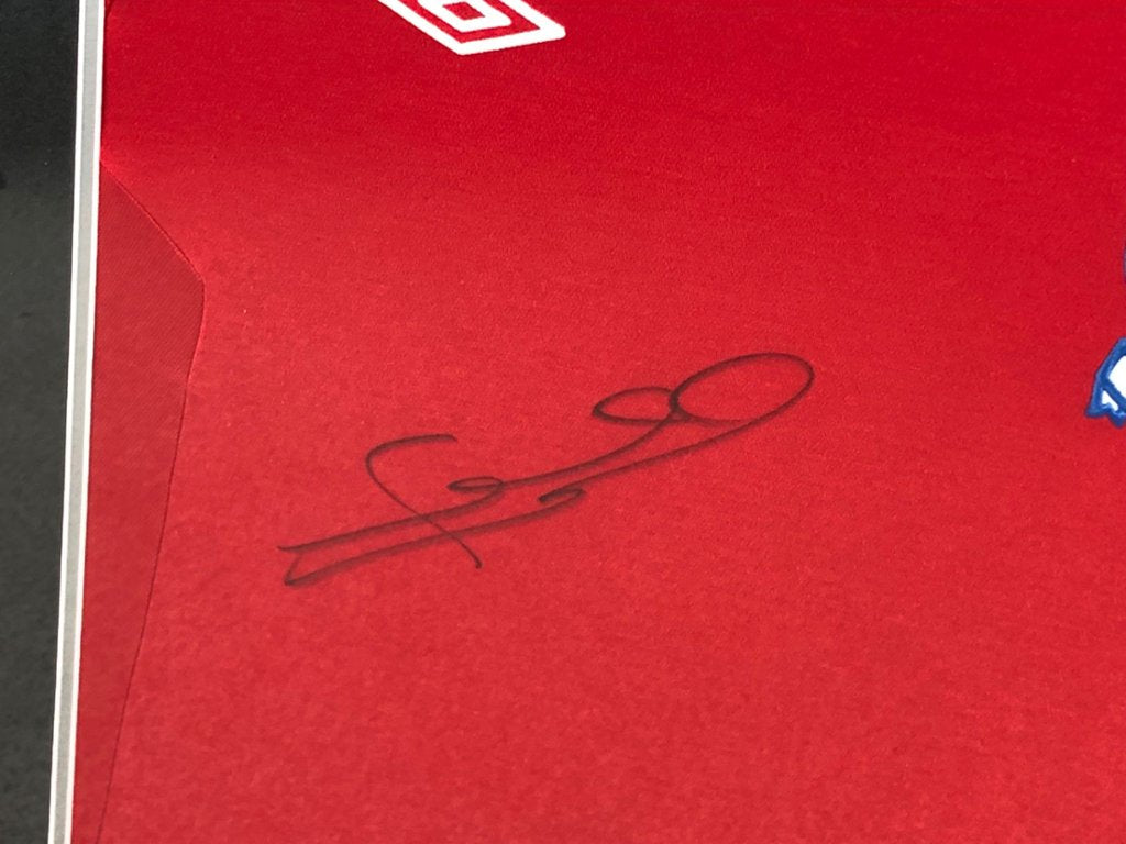 Authenticated Frank Lampard Signed England Shirt