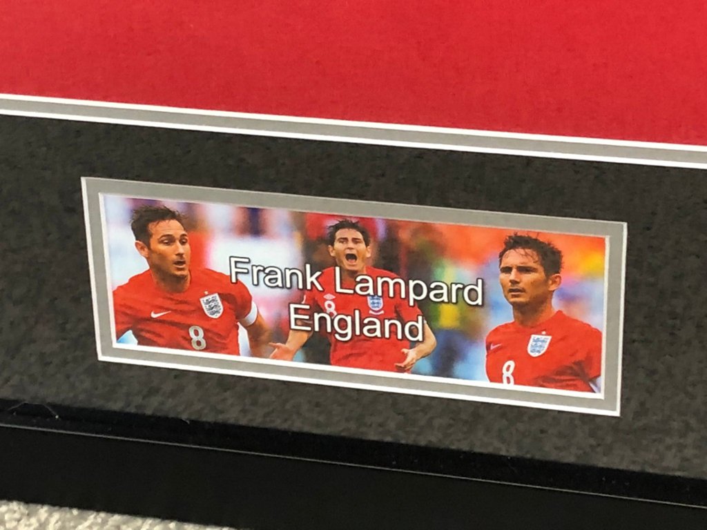 Authenticated Frank Lampard Signed England Shirt