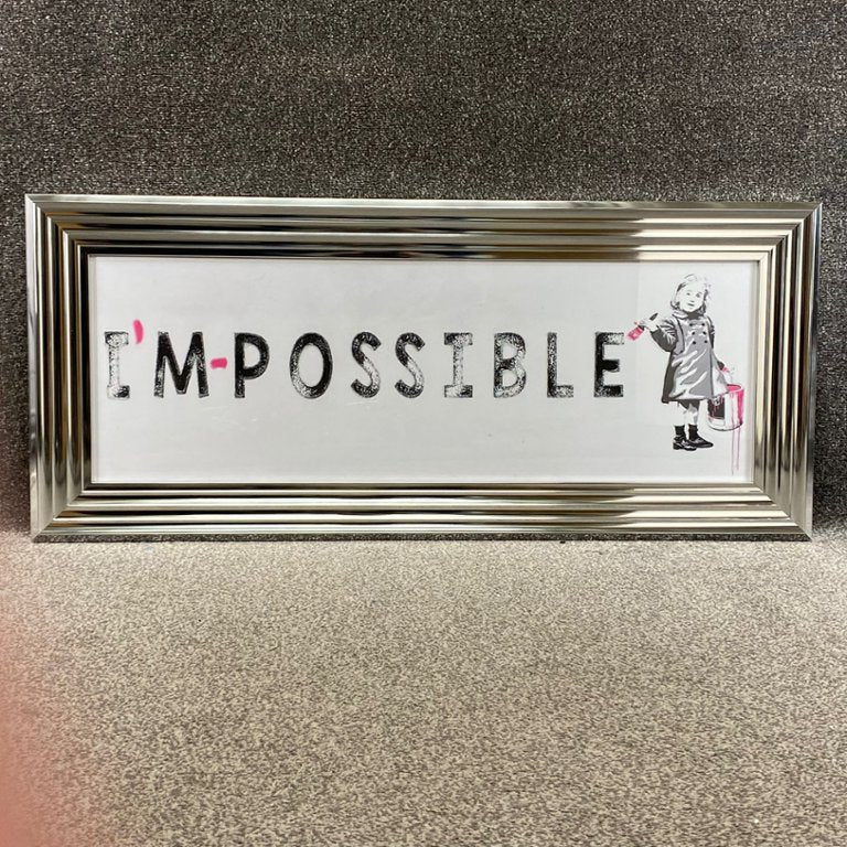 Liquid Art Banksy I'M-POSSIBLE