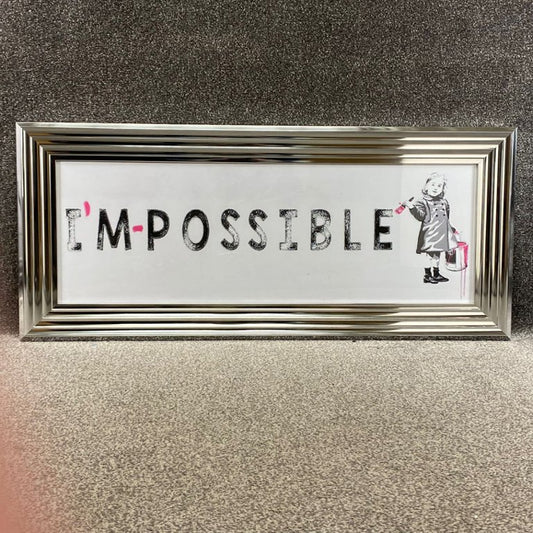 Liquid Art Banksy I'M-POSSIBLE