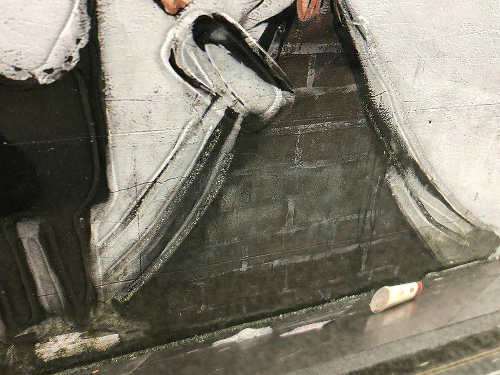 Liquid Art Banksy "Sweep It Under The Carpet"