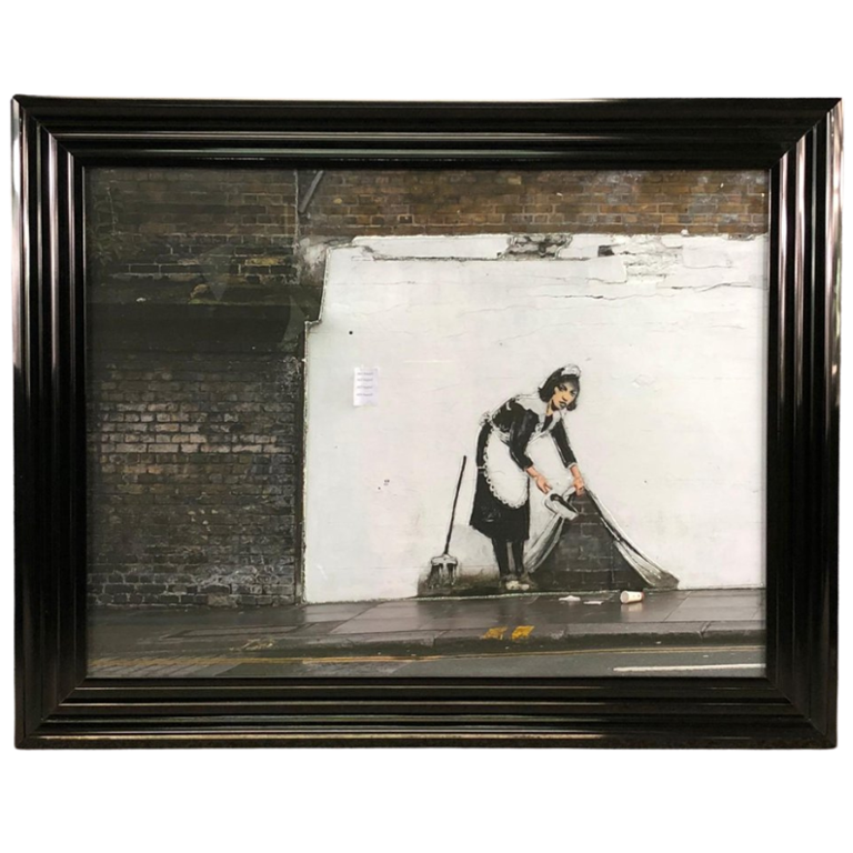 Liquid Art Banksy "Sweep It Under The Carpet"