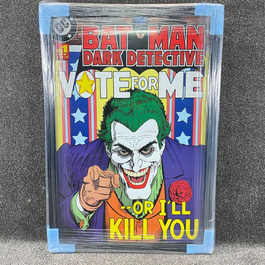 Black Framed Batman Dark Detective Joker Picture "VOTE FOR ME"