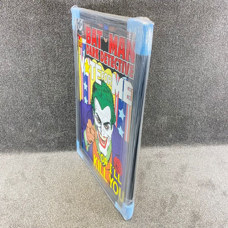 Black Framed Batman Dark Detective Joker Picture "VOTE FOR ME"