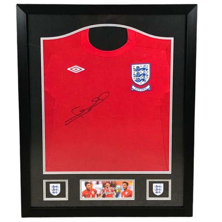 Authenticated Frank Lampard Signed England Shirt